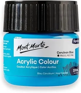 Monte Marte MSCH1017 Acrylic Colour Paint 100 ml, Cerulean Blue