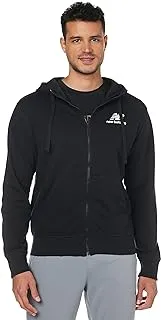 New Balance Men's NB Essentials Stacked Logo Full Zip Hoodie Hooded Sweatshirt