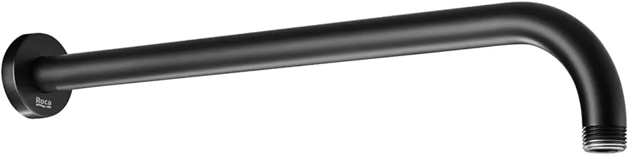 Roca Import A5B0250NB0 Horizontal Round Shower Arm, 40 cm Size, Matt Black