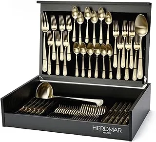 Herdmar Guell Mat Handle Champagne Set 75 P. Stainless Steel 18/10