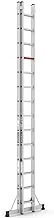 CAGSAN TS8 extended ladder consisting of two links, It can be separated, non-slip rubber stairs, maximum height is 6.89m 2×14 Unique Design, Comfortable Grip And Durable Material - Multi Colour