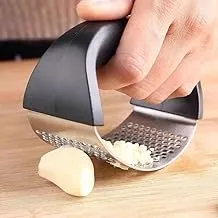 Elegant Stainless Steel Garlic Press - Portable Garlic Grinder for Vegetables and Fruits Minced, Garlic Mincer for Kitchen, NOW HAVE Piggy Bell