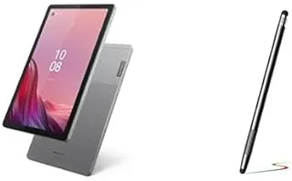 Lenovo M9 Tab with clear case and protective film, 9 inch 4/64GB SSD with Joyroom jr-dr01 passive touch screen stylus pen