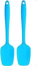 Heat Resistant Silicone Spatulas for Cooking, Baking, Mixing - Heat Resistant Spatulas - Multicolor (2 Pack)