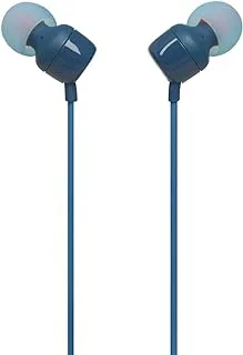 JBL TUNE 110 - In-Ear Headphone with One-Button Remote - Blue