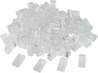 موصلات RJ45 المعيارية Cat6 - 100 قطعة