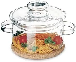 Simax Glassware 8593419502231 Casserole Glass Heat-Resistant with a Cover of SIMAX NYKO 2 l, Clear