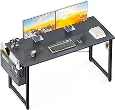 ODK Computer Writing Desk 48 inch, Sturdy Home Office PC Table, Work Desk with Storage Bag and Headphone Hook, Black