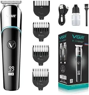 VGR V-291 Professional Rechargeable Turbo function Cordless Beard/Hair Trimmer Kit with Guide Comb, USB Charging Cord for Men Family & Pets