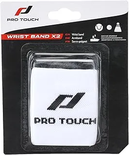 Pro Touch Wrist Band 2-Pieces, White