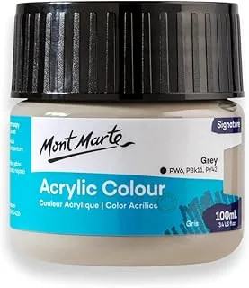 Monte Marte MSCH1030 Acrylic Colour Paint 100 ml, Grey