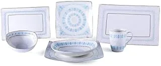 Lotus 1000306 Demla Porcelain Dinner Set 33-Pieces, White