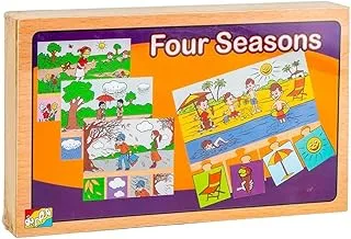 Four Seasons Puzzle Wooden Box