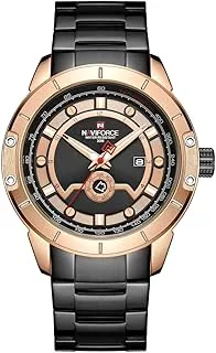 Naviforce Men's Stainless Steel Analog Watch 9166-Rg-B