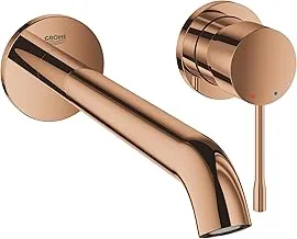 Grohe Essence 19967DA1 2-Hole Wall Mounted Basin Mixer, Rose Gold, Large