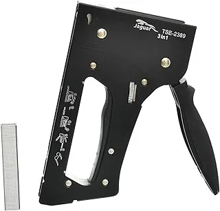 Jaguar TSE-2389 3 in 1 Staple Tacker Use No.6-13 Staples with Staples for Office - Black