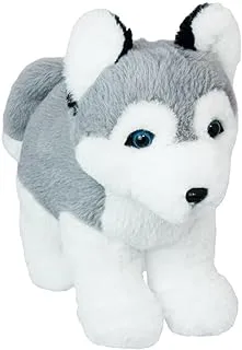 Wild Planet All About Nature Husky Dog Plush Toy, 25 cm x 13 cm x 24 cm Size