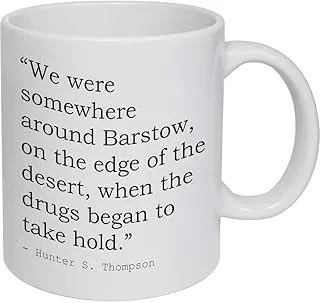 Azeeda 11oz (320ml) Quote By Hunter S. Thompson Ceramic Mug/Cup (MG00017661)