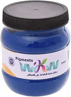 WKW High Quality Fabric Printing Pigments Color 225g For Professional Craft Paint, Art, Artists Beginners, Rocks, Wood, Fabric - Dark Blue