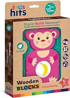 Wooden Blocks Funny Monkey