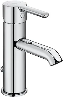 Roca Import A5A308AC0K Basin Mixer with Pop-Up Wast, Silver