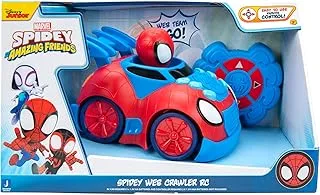 Spidey N His Amazing Friends مركبة التحكم عن بعد Spidey Web Crawler ، تعمل بالبطارية