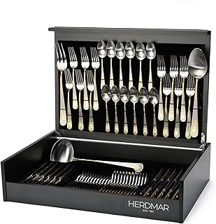 Herdmar Guell Mat Gold Set 75 P. Stainless Steel 18/10