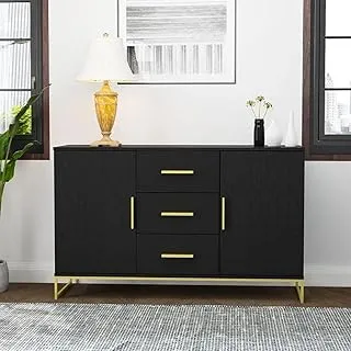 Vinchi Buffet, 160 cm, Black/Gold - VW63