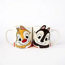 360 Degree Disney Chip and Dale Love Mugs Set 2-Pieces, 250 ml Capacity