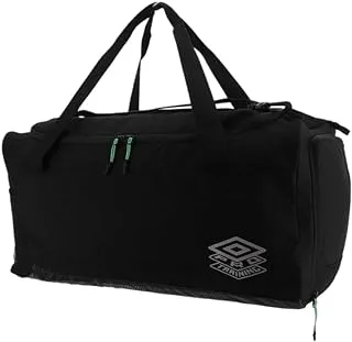 حقيبة Umbro Pro Training Elite Holdall، مقاس متوسط، أسود/فضي/طوقان الأنديز