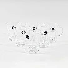 Luminarc Pure Glass Tea and Nescafe Cup Set 6-Pieces