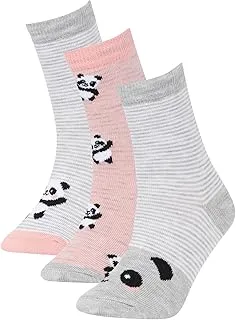 DeFacto Girls High Cut Socks Y4996A6 Socks Set