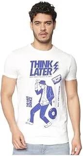 Jack & Jones Plus Men's James Crew-Neck Short-Sleeves T-Shirt, EU6XL, US4XL - Cloud Dancer