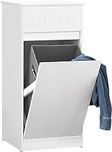 SoBuy BZR110-W, Laundry Cabinet Laundry Chest Bathroom Storage Cabinet