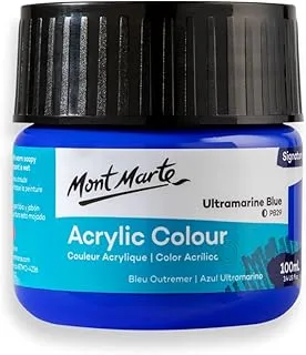 Monte Marte MSCH1019 Acrylic Colour Paint 100 ml, Ultramarine Blue