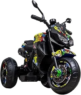 Iris Electric Rides-on Motorcycle for Kids with 3 Wheels - Colorful Joker - XD-6688