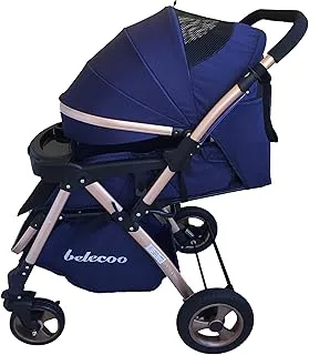 Belecoo Baby Stroller With Flip Handle (Navy Blue)