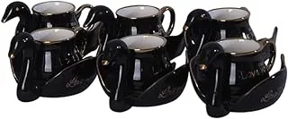 Andalus Porcelain Coffee Cup with Saucer 12-Pieces Set