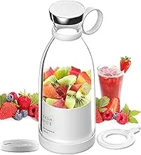 ShopGlow Portable USB Juicer Electric USB Juice Maker Mixer Blender,4 Blades Rechargeable Bottle, Shake Fruit & Vegetable Grinder for Home