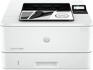 طابعة HP LaserJet Pro 4003dn - مزدوجة ، منفذ Ethernet ، طباعة: حتى 42 صفحة في الدقيقة بالأسود ، Hi-Speed ​​USB 2.0 ، أبيض- [2Z609A]