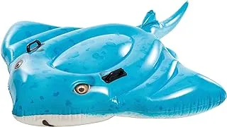 Intex 57576 185cmX145cm Stingray Summer Outdoor Swimming Pool Inflatable Floating Island Ride-on Float