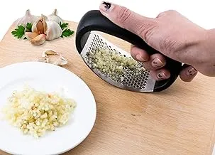 Durable Stainless Steel Garlic Press - Manual Garlic Press for Vegetables and Fruits Minced, Kitchen Garlic Chopper, by Pegui Bell (2)