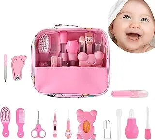 13Pcs Baby Healthcare & Grooming Kit, Baby Nail Clippers, Cisimey Baby Manicure Kit Nursery Care With Medicine Dispenser/Baby Comb/Nail Clippers/Finger Toothbrush For Baby Shower Gifts