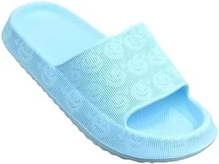 Marion Trade Perforated Slide Slippers for Youth, Size 33/34 EU, Light Blue