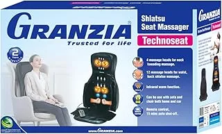 GranziaTechnoseat Seat Massager, Shiatsu & Pulsation Massage