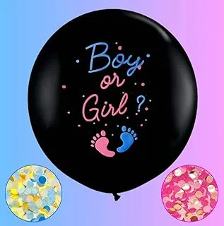 Jumbo Gender Reveal Confetti Balloons 2pcs 36