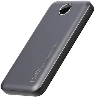 LDNIO PQ10 10000mAh Ultra Slim Led Digital Display Power Bank - Gray