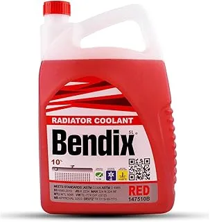 Radiator Cooling Water Red Concentration 10% - Bendix Red Anti-Freeze - Coolant - 5L