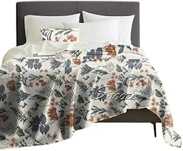 Snooze Printed Summer Coverlet -160 * 235 cm - Nature design