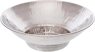 Mio Mazag Hammered Stainless Steel Bowl - Silver, 29cm